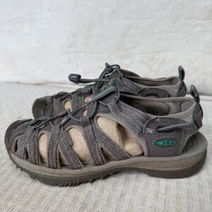 Keen Mens Size 8 Water Sandals Gray Textured Outdoor Hiking Shoes